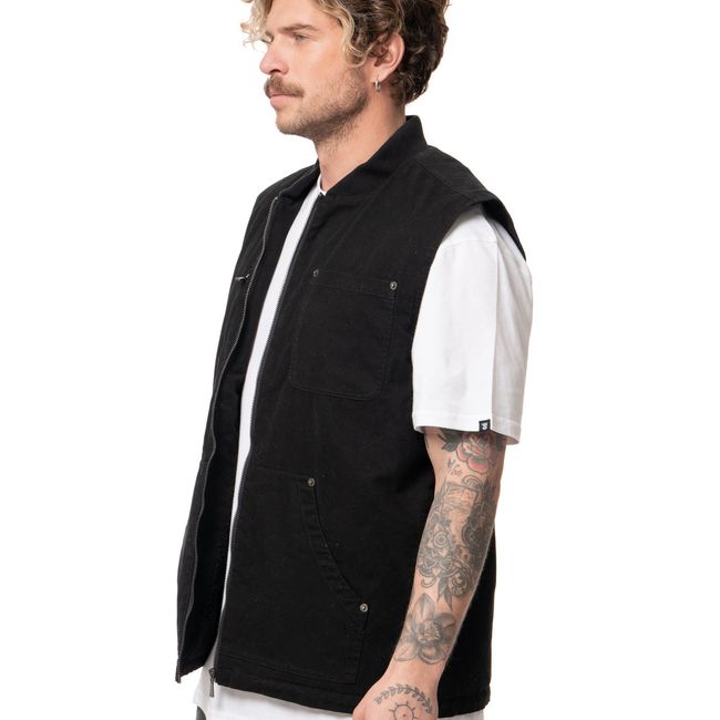 STOKED - Chaqueta Hombre Vest Fisher Azul Stoked