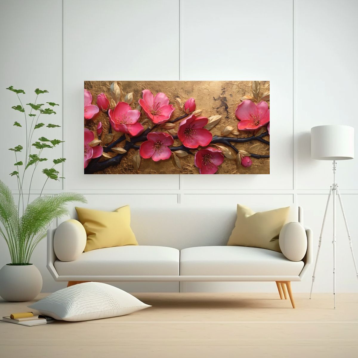 GENERICO - Cuadro Decorativo Vintage Con Lienzo Colorido Y 100x50 Cm