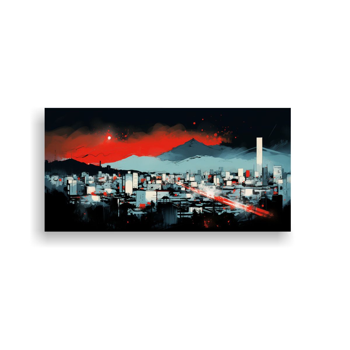 GENERICO - Pinturas Decorativas En Blanco Con Atmósfera 60x30 Cm