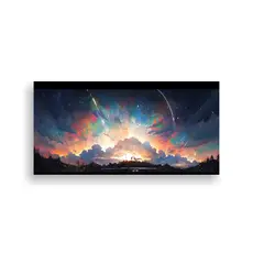 GENERICO - Pintura Decorativa De Lienzo Luminoso Noche 60x30 Cm