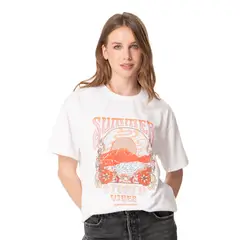 STOKED - Polera Mujer Sunshine Blanco