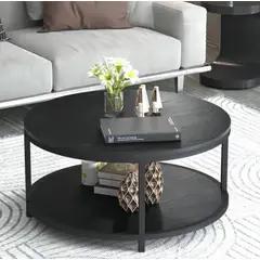 HABITA2 CHILE - Mesa de centro Redonda Level Black