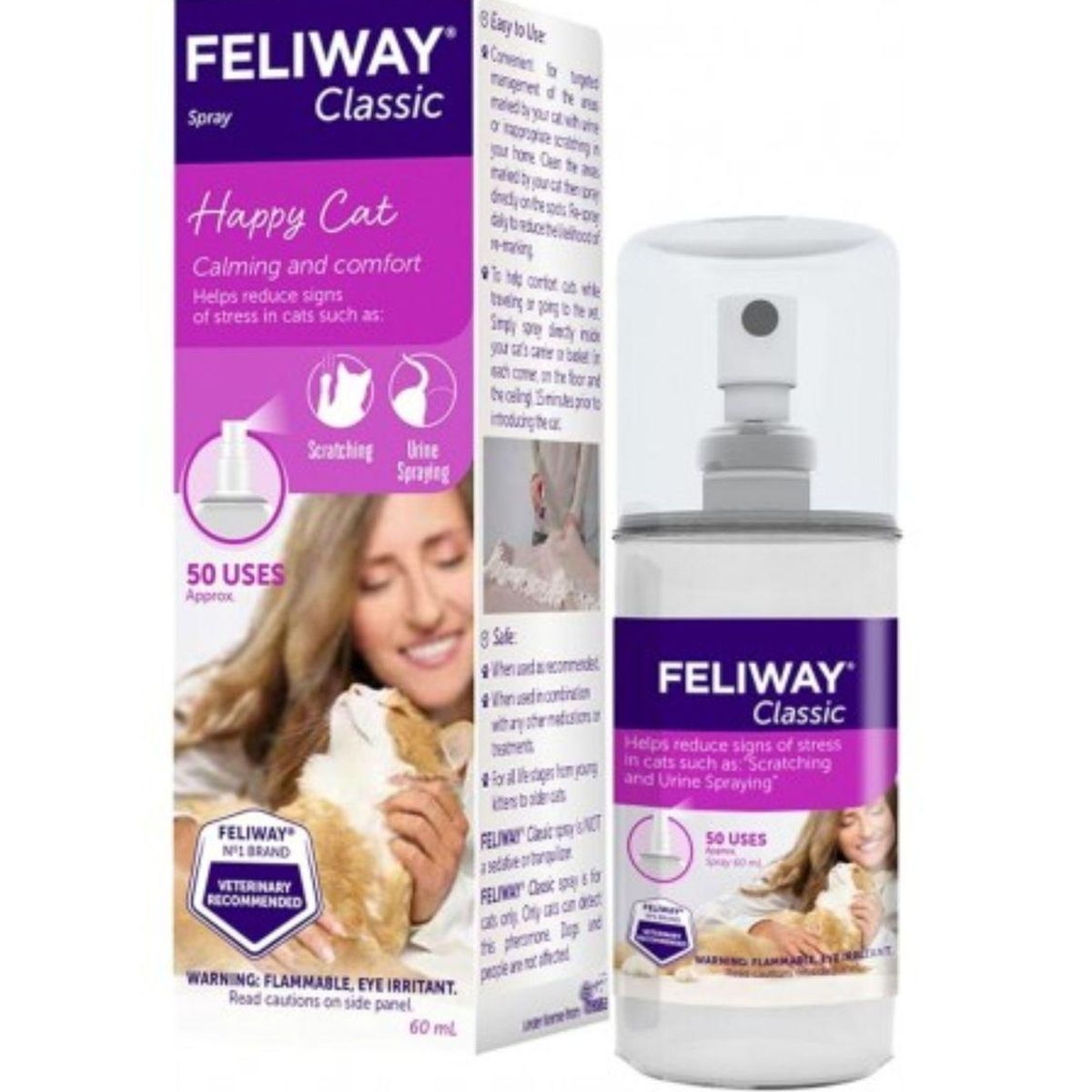 FELIWAY - Feliway Classic Spray 60 ml – Feromonas Antiestrés Gatos