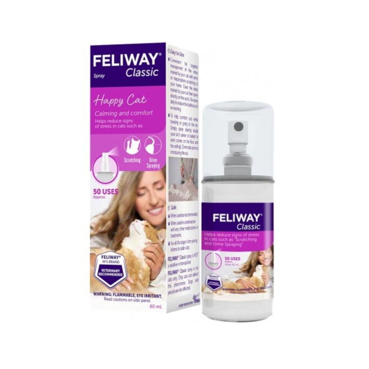 FELIWAY - Feliway Classic Spray 60 ml – Feromonas Antiestrés Gatos