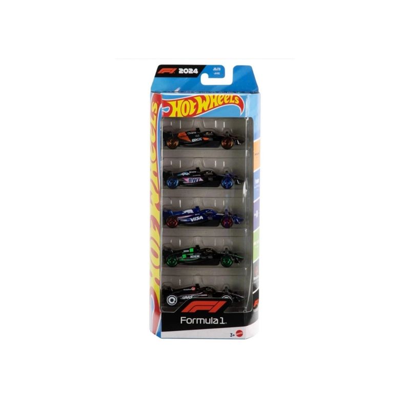 GENERICO - Pack 5 Formula 1 Hot wheels 1:64