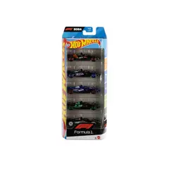GENERICO - Pack 5 Formula 1 Hot wheels 1:64