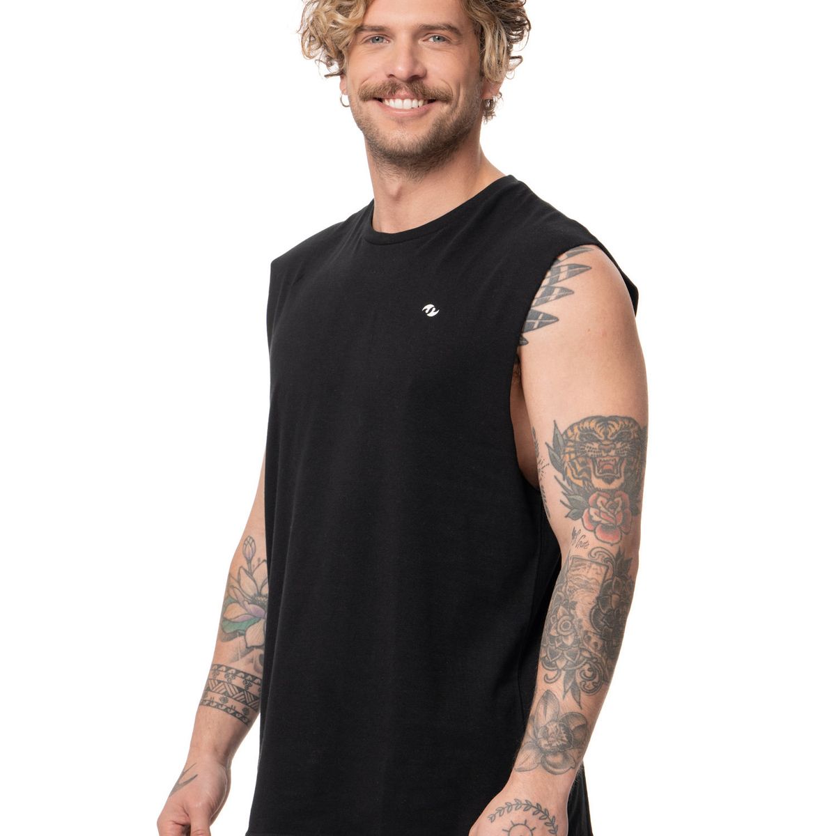 STOKED - Polera Hombre Reel Negro Stoked