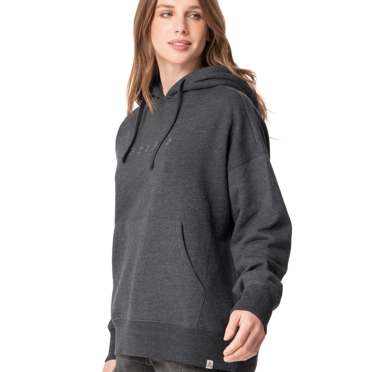 STOKED - Poleron Mujer Sunny Gris Stoked