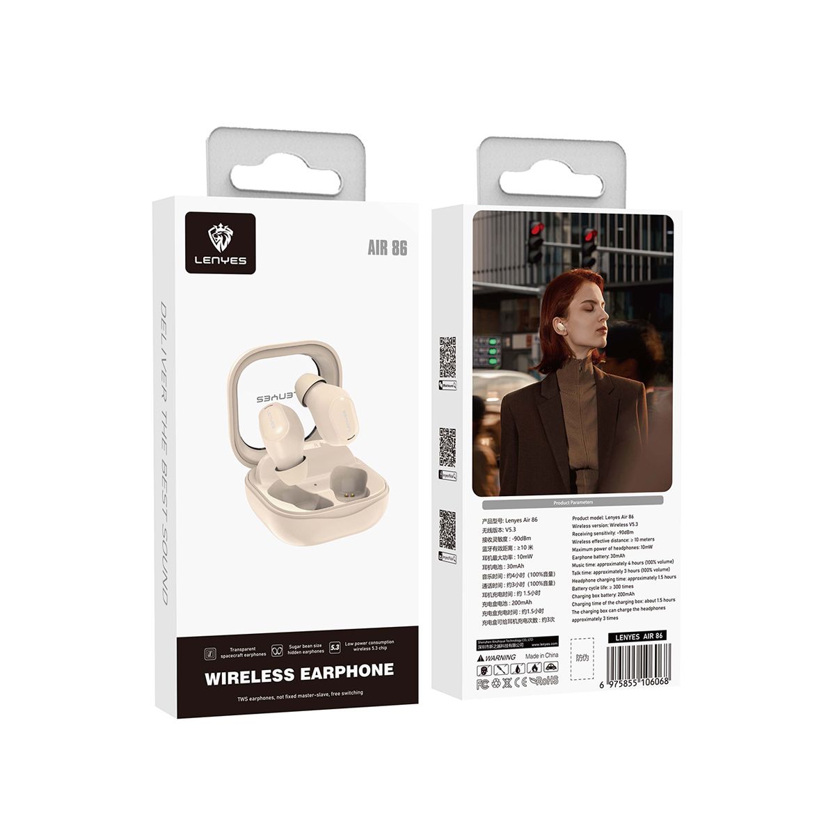 LENYES - Audífonos inalámbricos Lenyes Air86