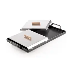 GENERICO - Plancha Churrasquera Con Accesorios Color Plata