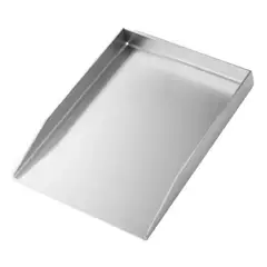 GENERICO - Plancha Churrasquera Acero Inox 28x42 Color Plata