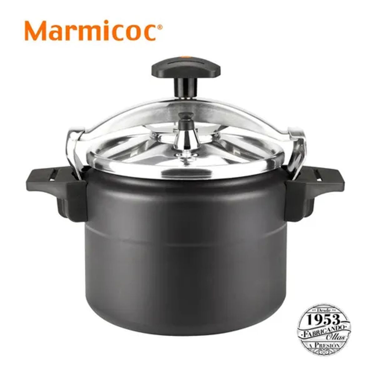 MARMICOC - Olla A Presión Marmicoc Alumax Black Cocción Rápida - 10 L Color Negro