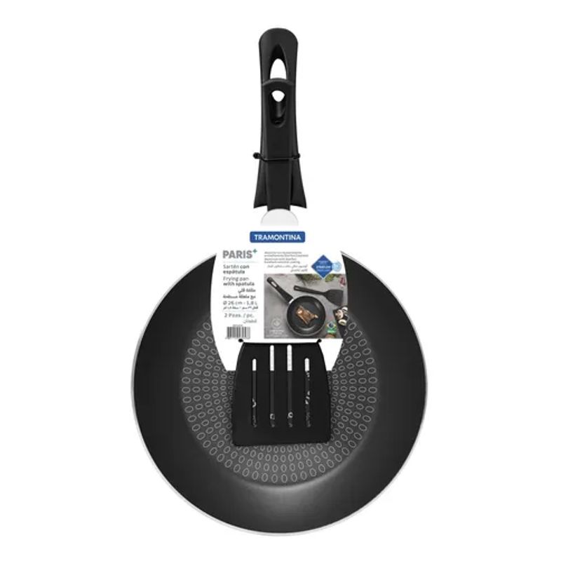 GENERICO - Sartén Tramontina Paris+ En Aluminio Con Revestimiento Inter Negro