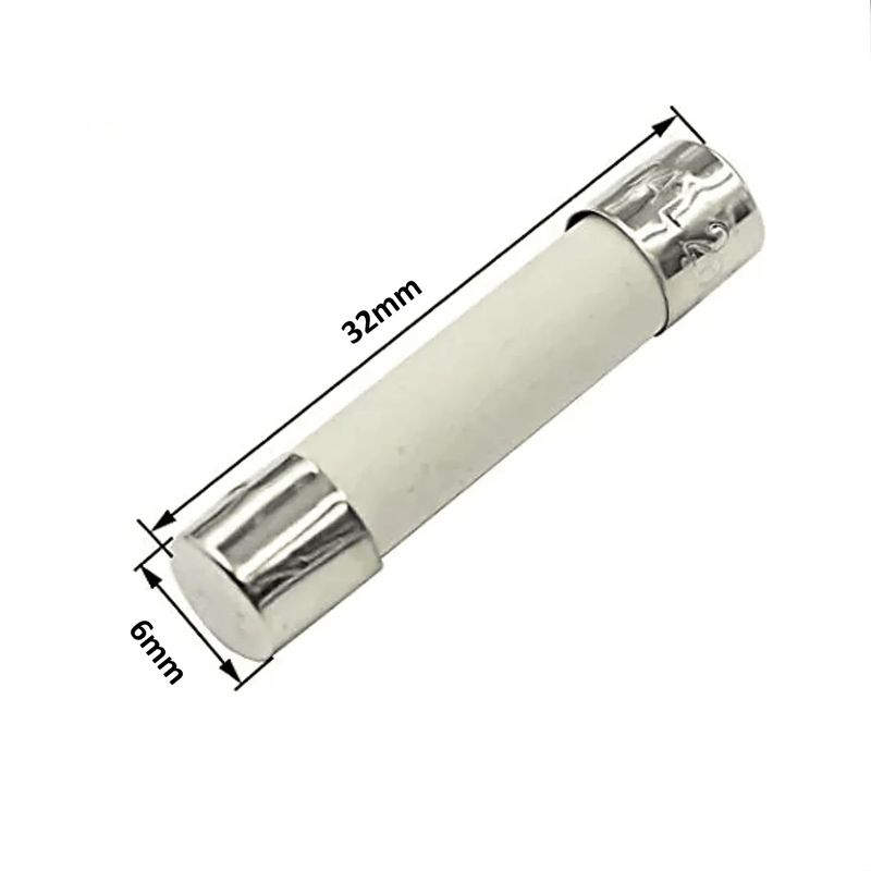 GENERICO - Fusible Cerámico Para Microondas 8AMP 6 x 32MM