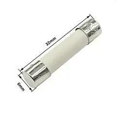 GENERICO - Fusible Cerámico Para Microondas 8AMP 6 x 32MM