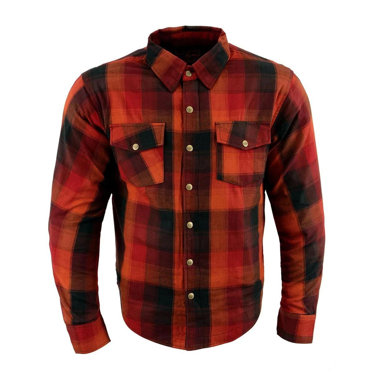 MILWAUKEE LEATHER - MILWAUKEE LEATHER - Chaqueta cProtecciones NaranjoRojoNegro