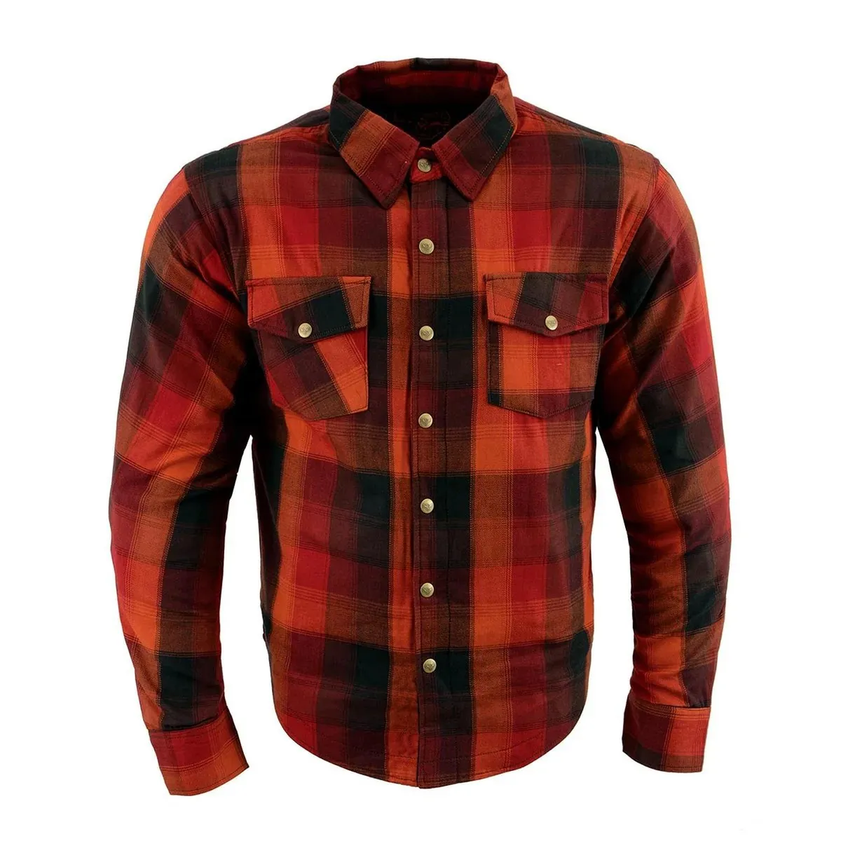 MILWAUKEE LEATHER - MILWAUKEE LEATHER - Chaqueta cProtecciones NaranjoRojoNegro