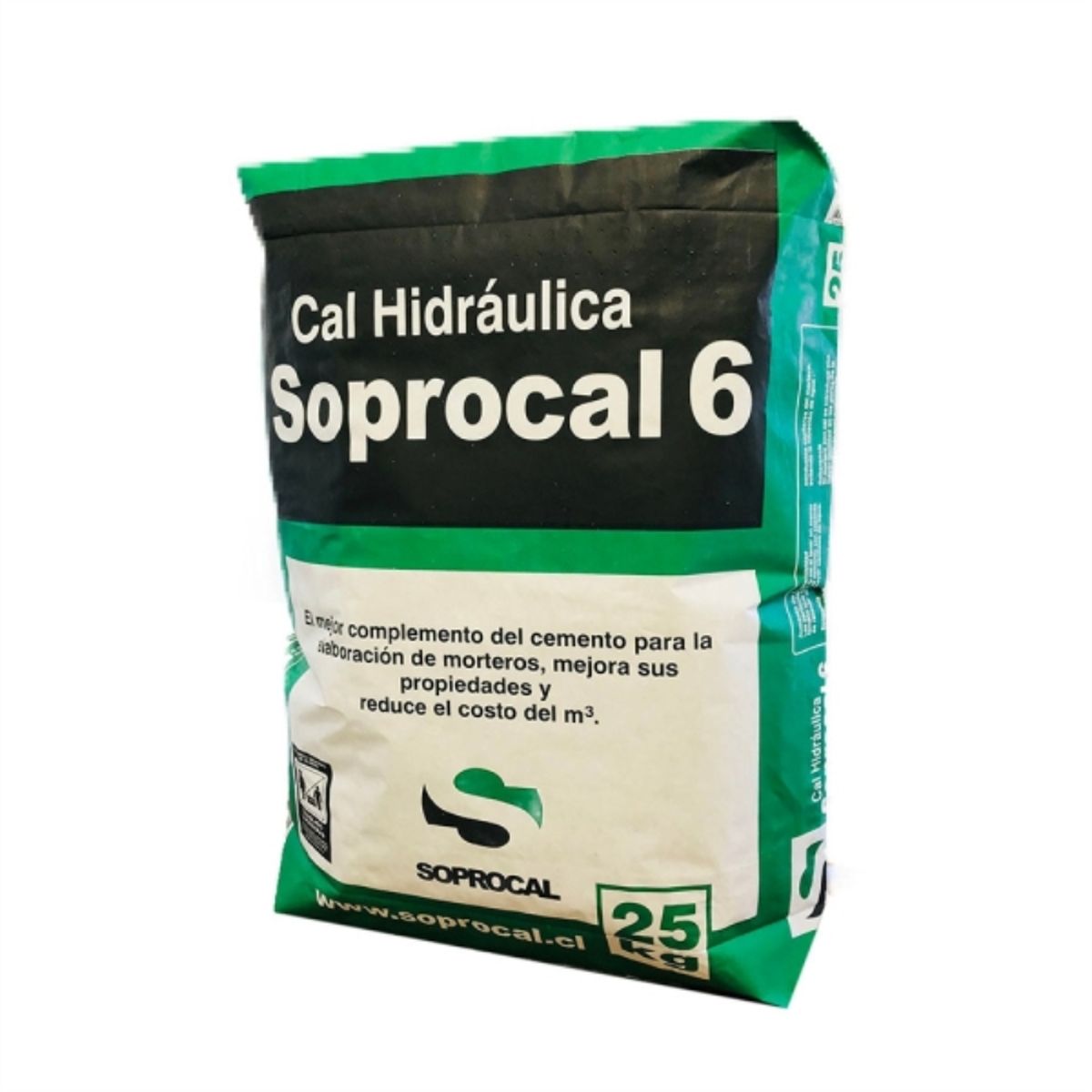 SOPROCAL - Cal para morteros hidraulica saco 25kg