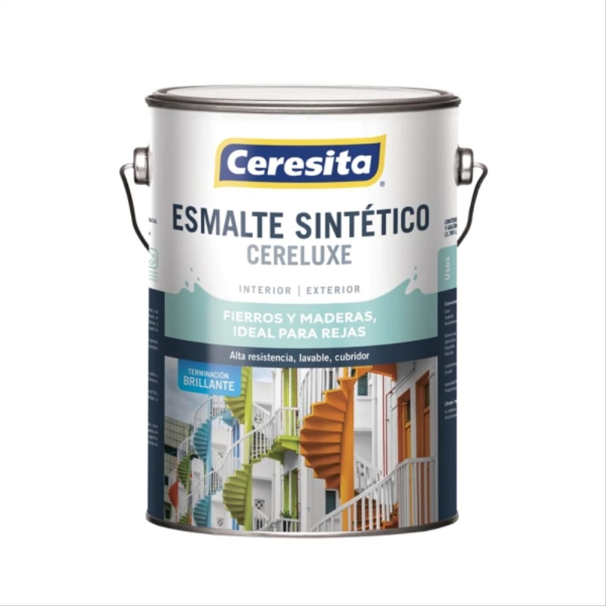 CERESITA - Esmalte sintético Cereluxe brillante negro 1 gal
