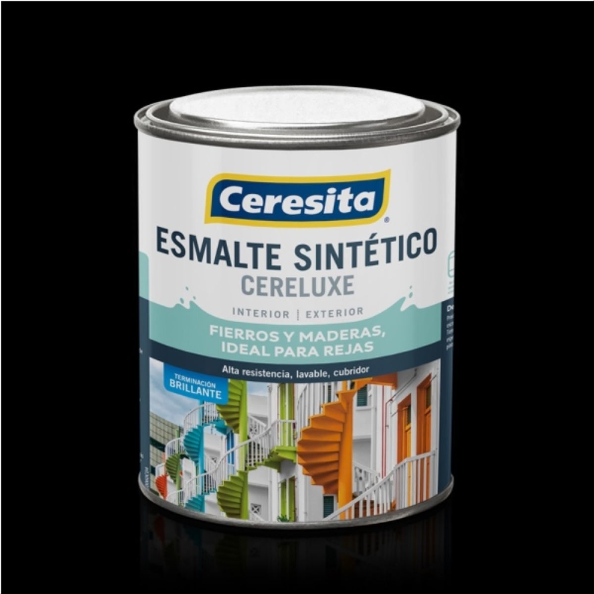 CERESITA - Esmalte sintético Cereluxe brillante negro 1 gal