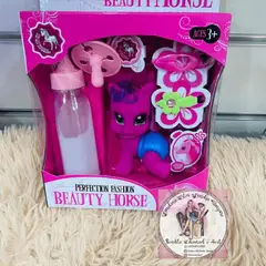 CARIBEE - Juguete Pony Bebe Rosado y Violeta