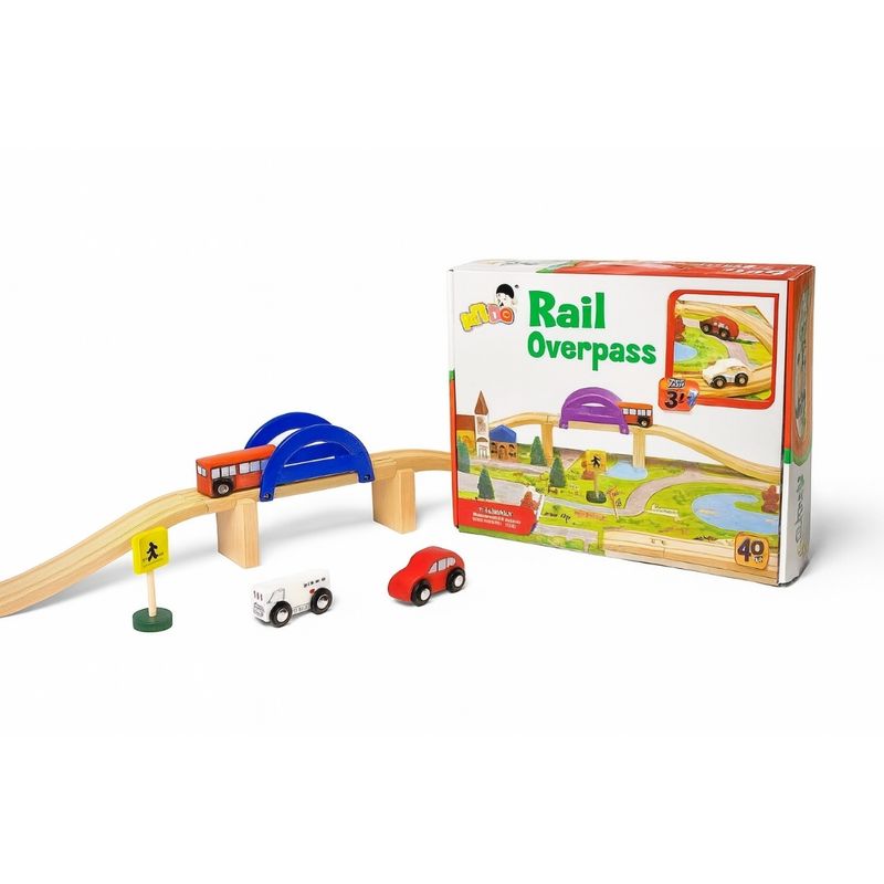 GENERICO - Pista De Autos Ciudad 40 Piezas Montessori