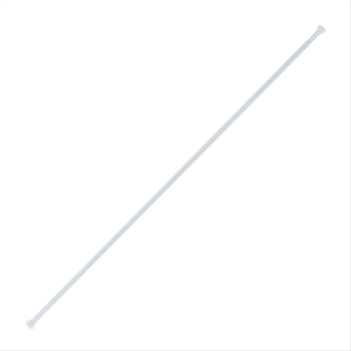 DUSCHY - Barra cortina Baño expandible 75 - 225 cm blanco