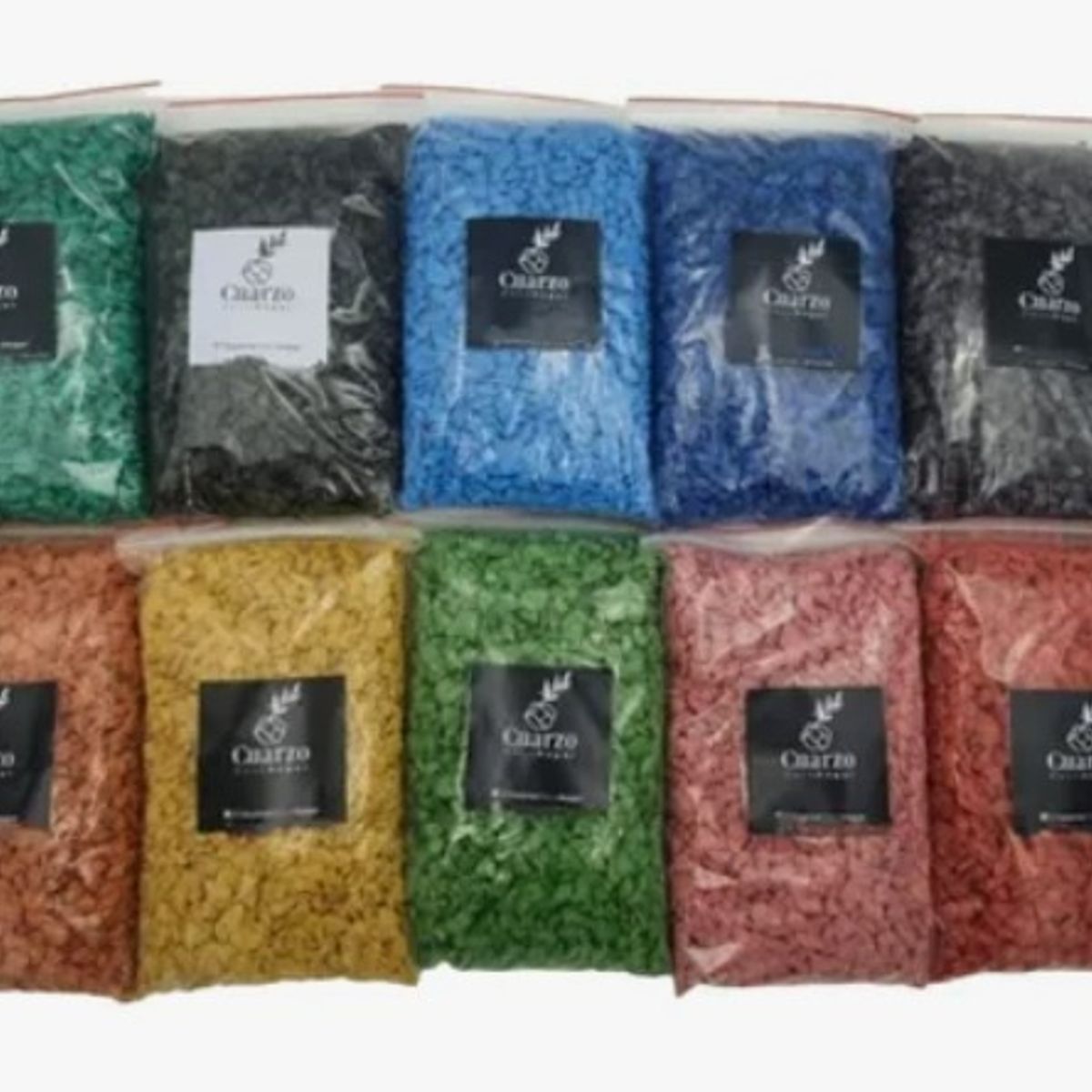 GENERICO - Pack Cuarzo Arroz. 10 Colores. 1KG c/u