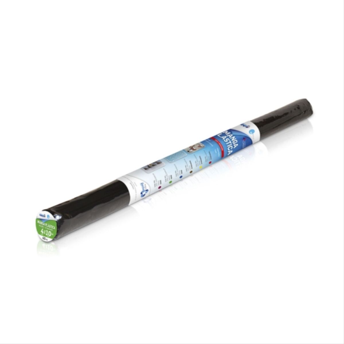 ABNP - Rollo polietileno negro 4mtx 10mt standard 0,1 mc