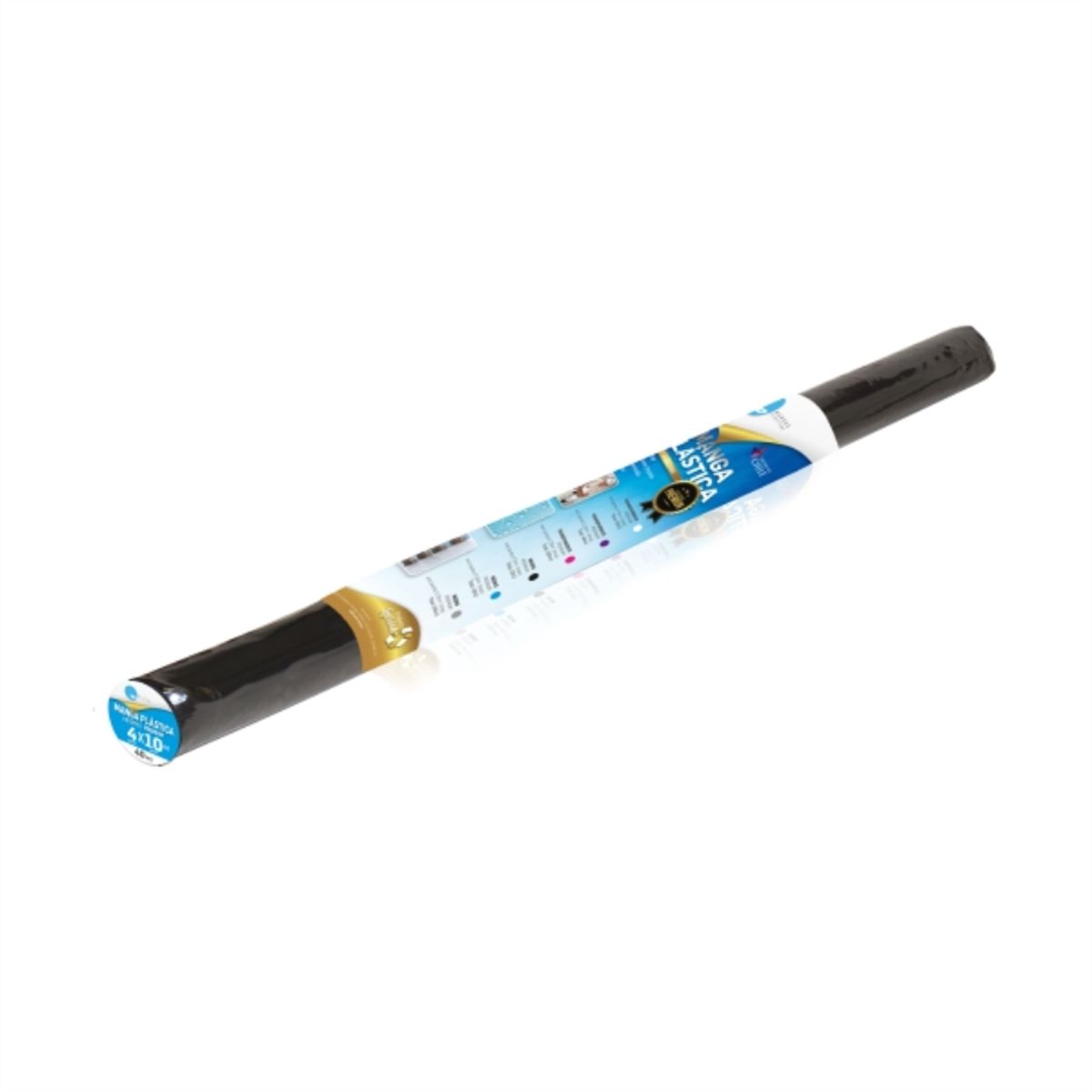 ABNP - Rollo polietileno negro 4mtx 10mt premium 0,2 mc