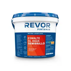 REVOR - Esmalte al agua semibrillo Pintamax blanco 1 gal