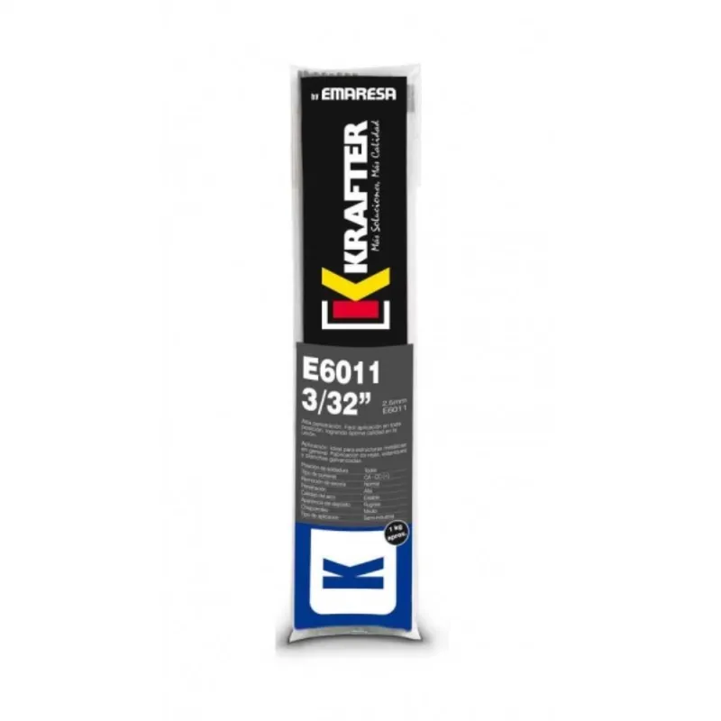 KRAFTER - Soldadura 6011 3/32" bolsa 1kg krafter