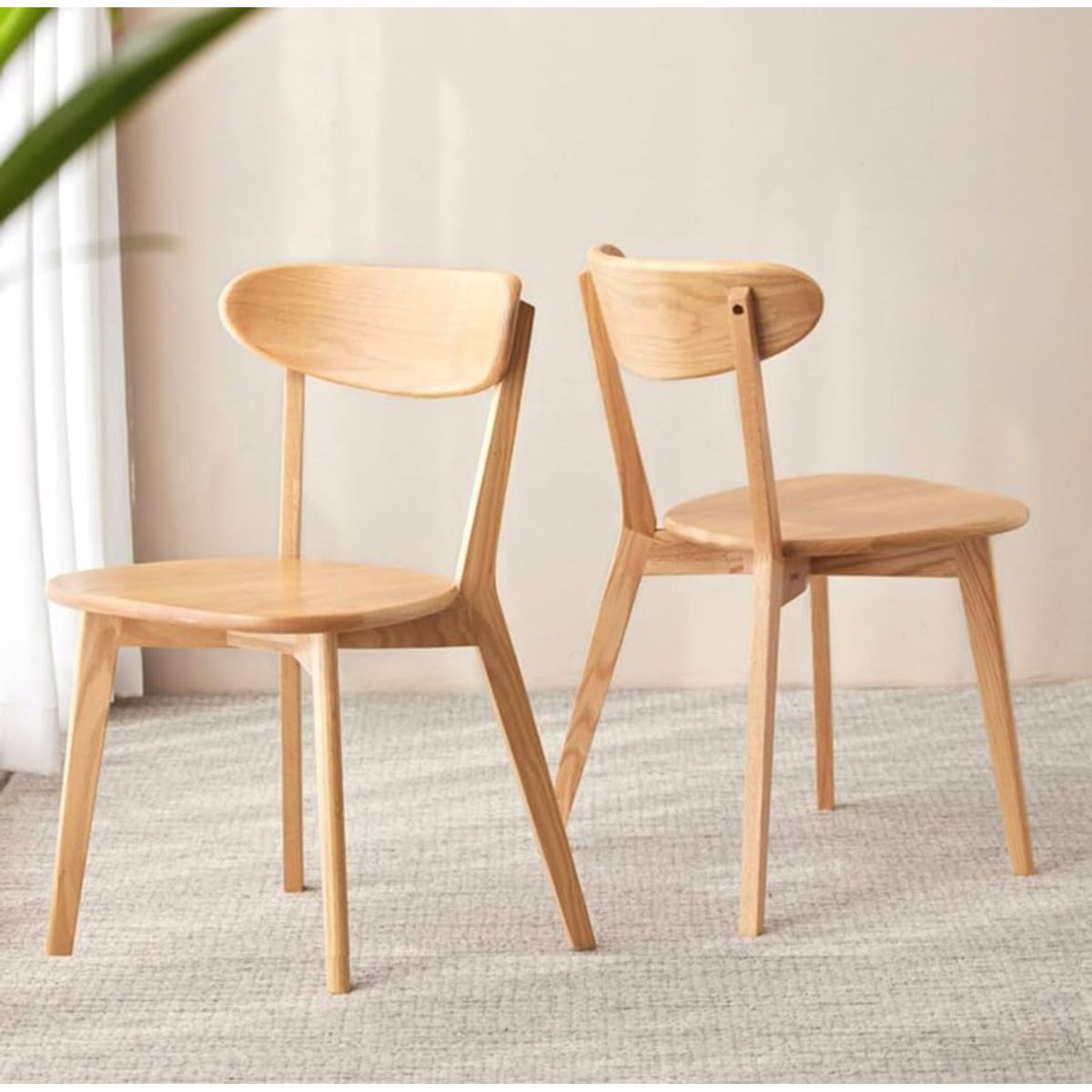 HABITA2 CHILE - Pack 2 Silla Phillipe de Madera  - Natural