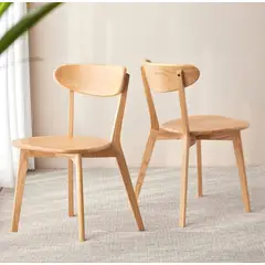 HABITA2 CHILE - Pack 2 Silla Phillipe de Madera - Natural