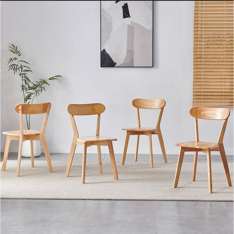 HABITA2 CHILE - Pack 4 Silla Phillipe de Madera  - Natural