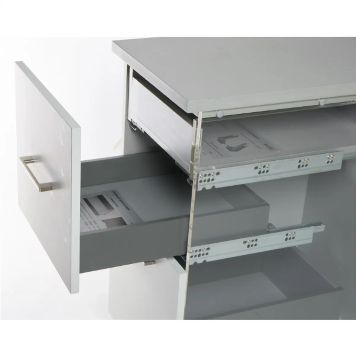 KUTZ - Sistema cajon doble pared 63x400mm slim