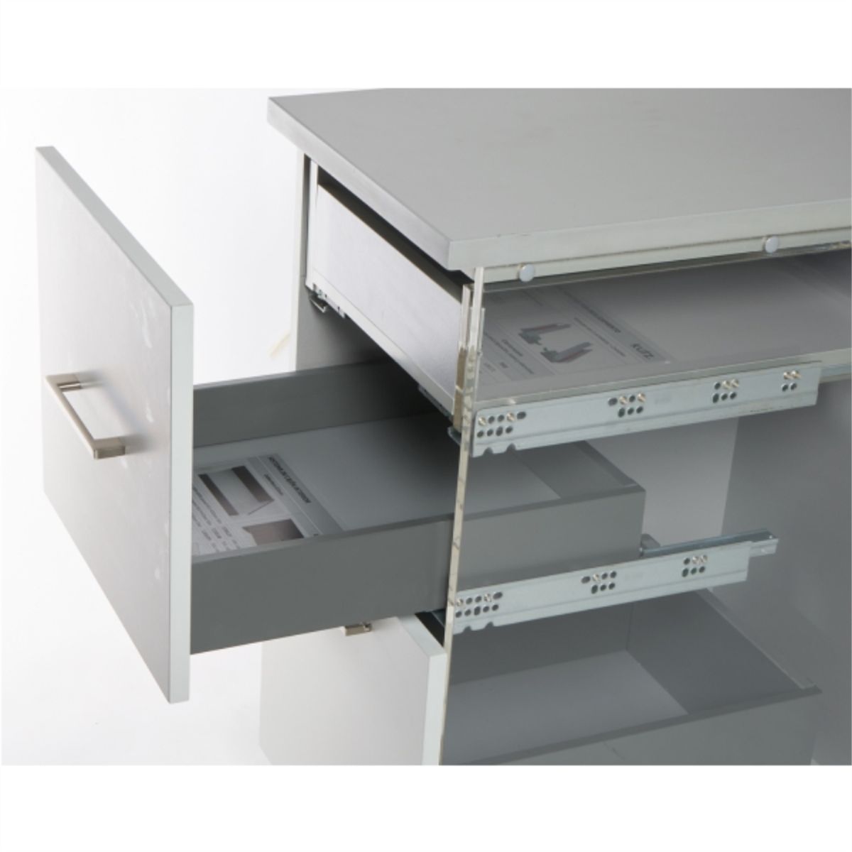 KUTZ - Sistema cajon doble pared 63x400mm slim