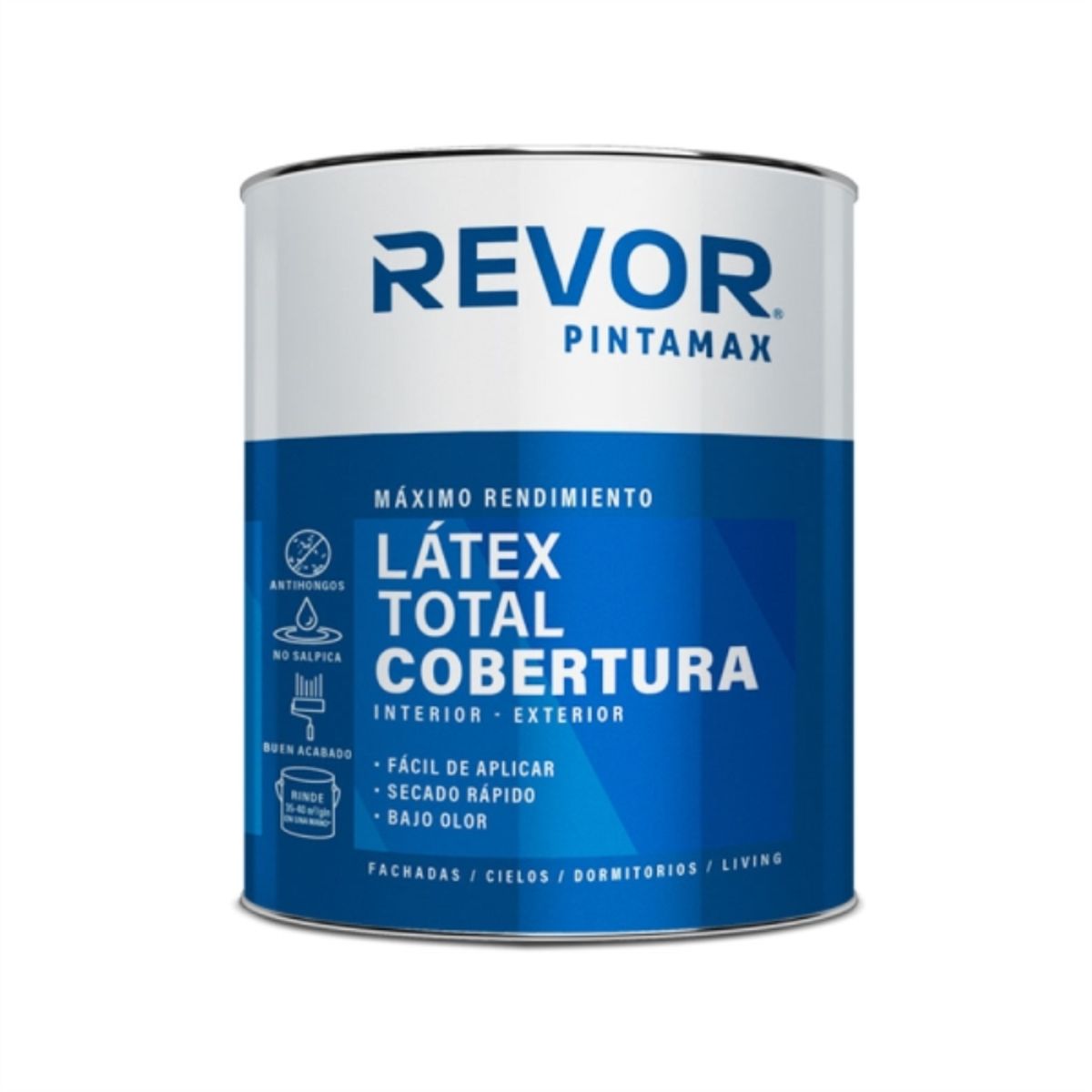 REVOR - Látex Pintamax blanco 1/4 gal