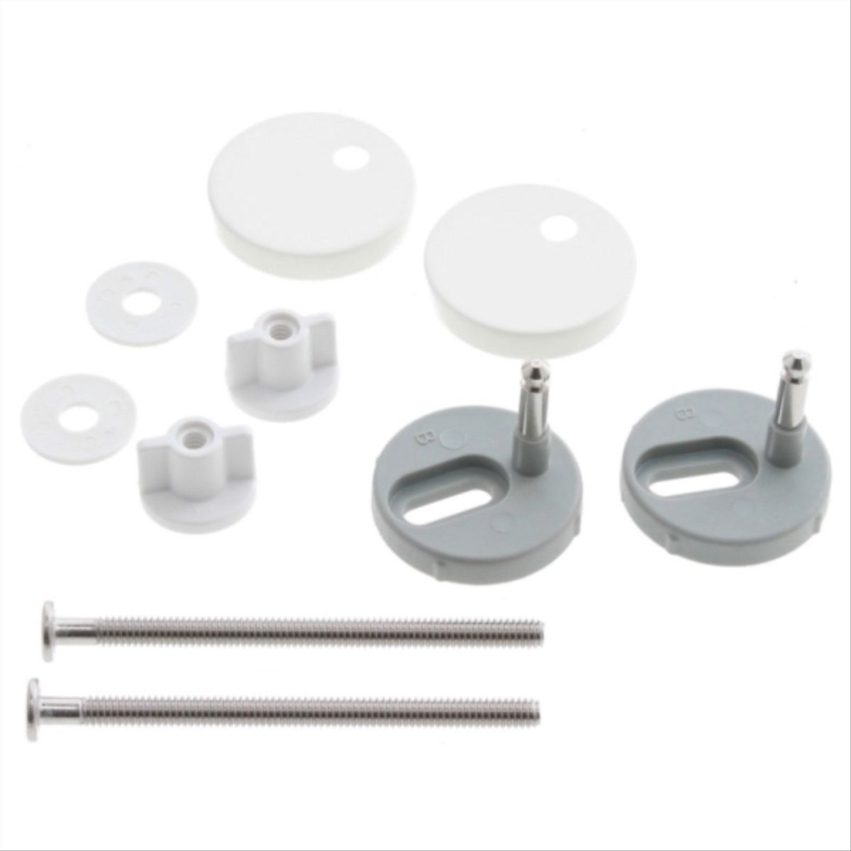 DUSCHY - Tapa asiento WC redondo Soft Touch blanco cierre suave