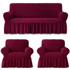 GENERICO - Fundas Cubre Sillón Protectora Sofá Turco Spandex Set 3+1+1