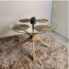CORI CORI - Mesa Comedor Warwick Vidrio 100cm
