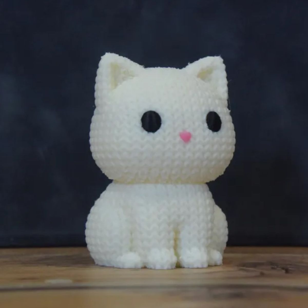 GENERICO - Mini figura - Gato estilo tejido