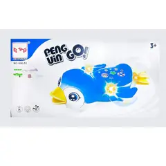 CARIBEE - Juguete musical de pingüino para niños con iluminación 3D