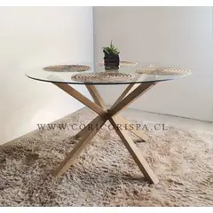 CORI CORI - Mesa Comedor Warwick Vidrio 120cm