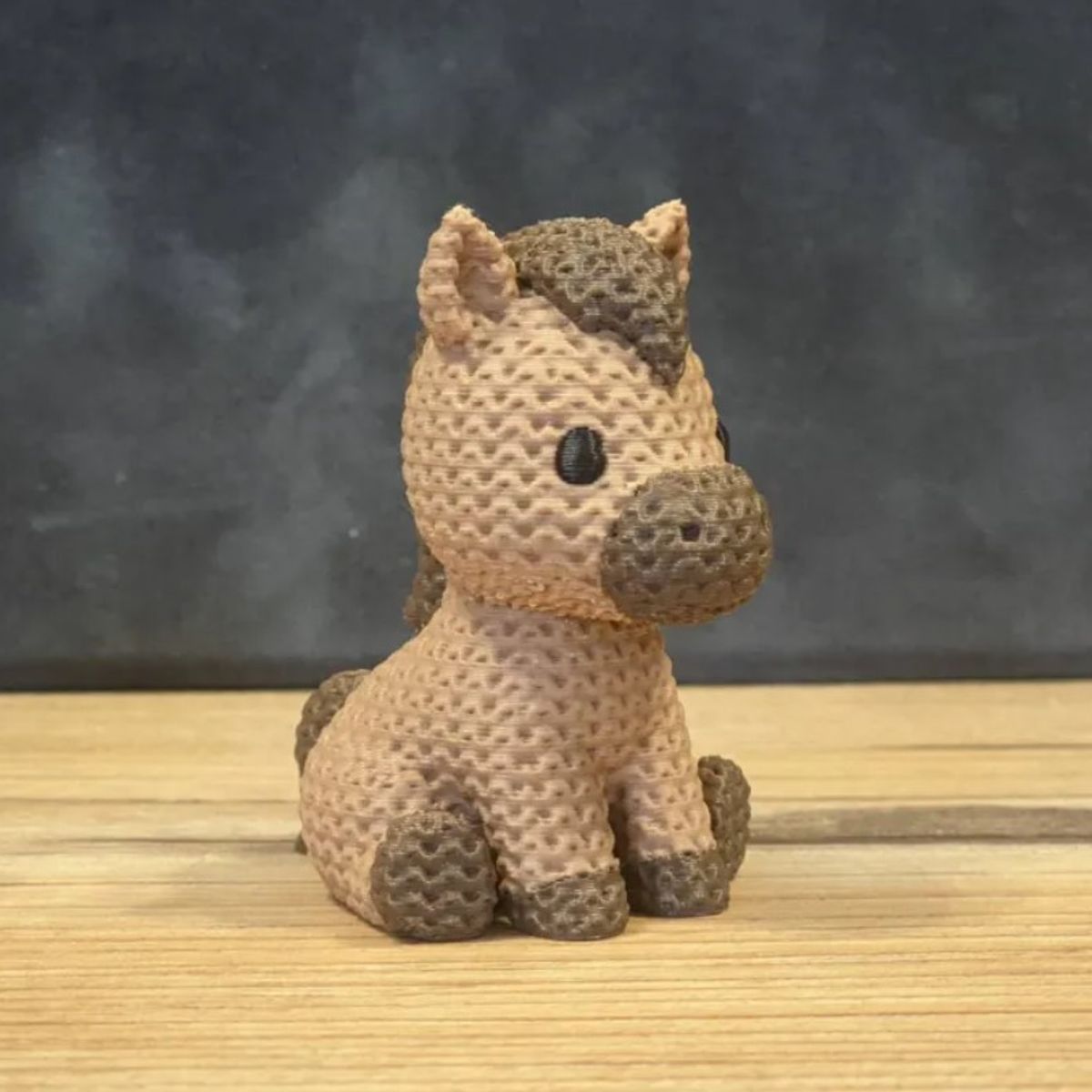 GENERICO - Mini figura - Caballo estilo tejido