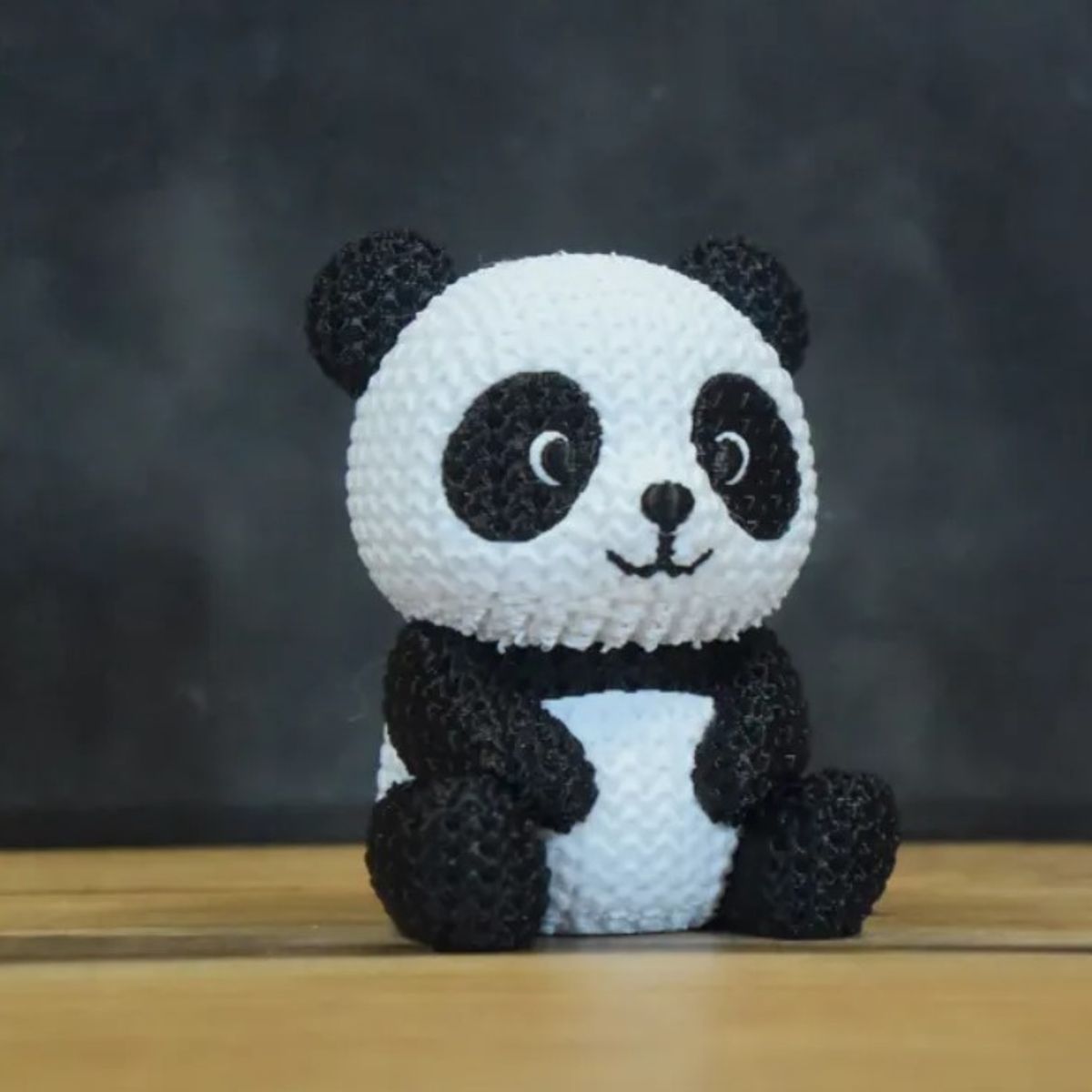 GENERICO - Mini figura - Panda estilo tejido