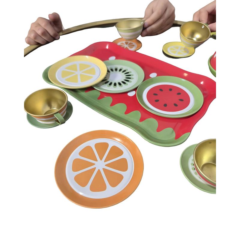 GENERICO - SET DE TETERA JUGUETE DE METAL