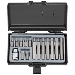 GENERICO - Juego De Puntas Torx T20 - T55 Cortas-largas Force 4156 15pc