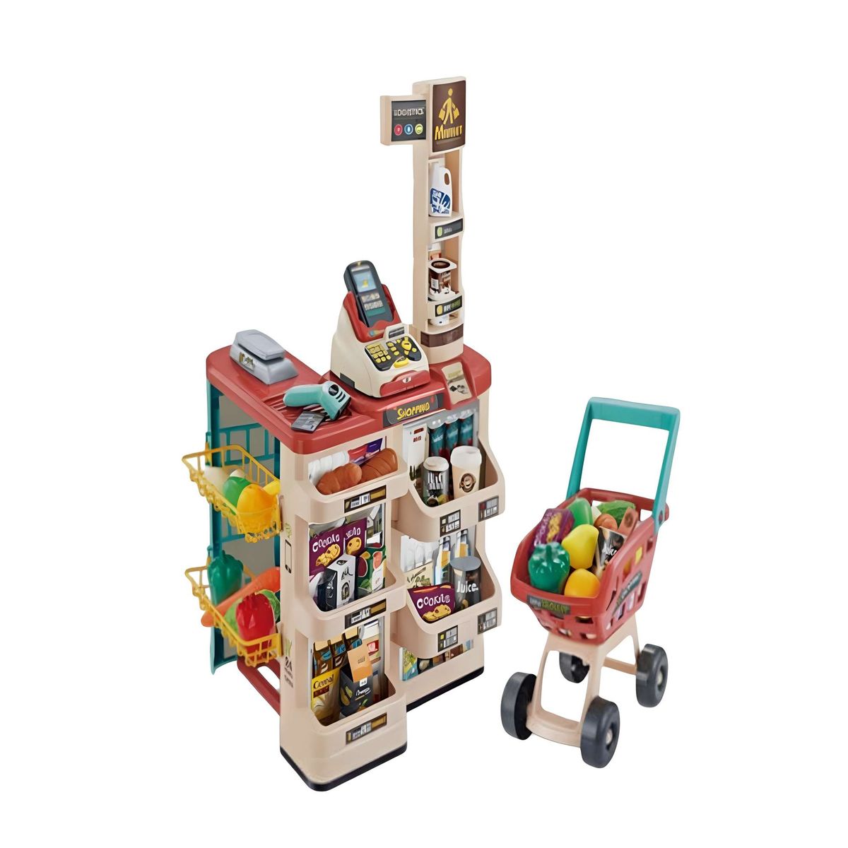 GENERICO - HOME MARKET CON CARRITO 48 PZAS