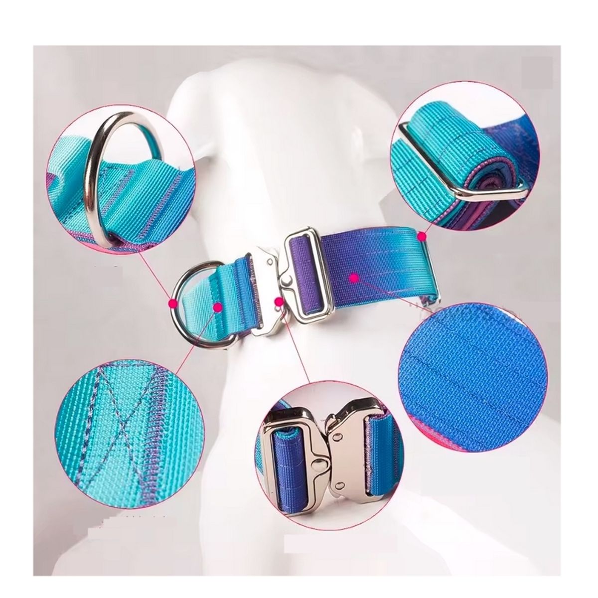 GENERICO - Collar táctico ultra resistente perro grande Talla S